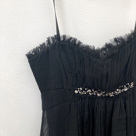 BCBG chiffon strapless dress size 4 knee length - Picture 4 of 5